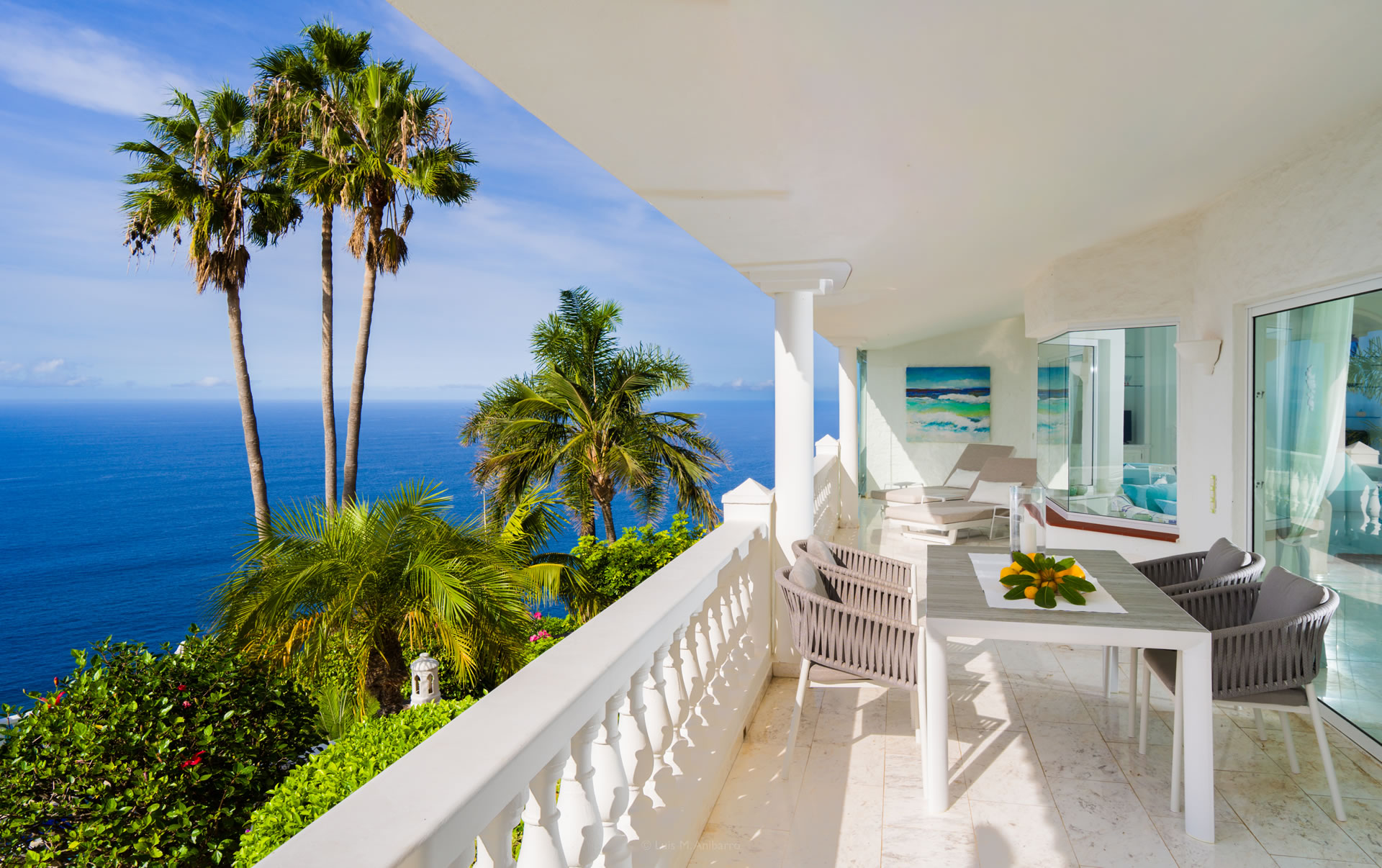 Jardin de la Paz Villa Gabriela Terrace with sea views in Tenerife